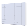 Kleiderschrank Doros Lukas Weiß 3+4 Türen 295x50x240 (42005122)