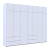 Kleiderschrank Doros Lukas Weiß 3+4 Türen 295x50x240 (42005122)