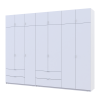 Kleiderschrank-Set Doros Lukas Weiß 3+4 Türen 300x50x240 (42005130)