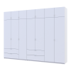 Kleiderschrank Doros Lukas Weiß 3+4 Türen 315x50x240 (42005134)