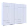 Kleiderschrank Doros Lukas Weiß 3+4 Türen 315x50x240 (42005134)
