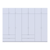 Kleiderschrank Doros Lukas Weiß 3+4 Türen 315x50x240 (42005134)