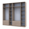 Kleiderschrank Doros Lukas Sonoma Eiche 3+3 Türen 255x50x240 (42005111)