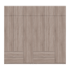 Kleiderschrank Doros Lukas Sonoma Eiche 3+3 Türen 255x50x240 (42005111)