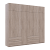Kleiderschrank Doros Lukas Sonoma Eiche 3+3 Türen 255x50x240 (42005111)