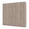 Kleiderschrank Doros Lukas Sonoma Eiche 3+3 Türen 255x50x240 (42005111)