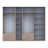Kleiderschrank Doros Lukas Sonoma Eiche 3+4 Türen 295x50x240 (42005123)