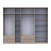 Kleiderschrank Doros Lukas Sonoma Eiche 3+4 Türen 300x50x240 (42005131)