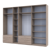 Kleiderschrank Doros Lukas Sonoma Eiche 3+4 Türen 300x50x240 (42005131)