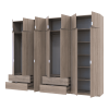 Kleiderschrank Doros Lukas Sonoma Eiche 3+4 Türen 315x50x240 (42005135)