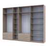 Kleiderschrank Doros Lukas Sonoma Eiche 3+4 Türen 315x50x240 (42005135)