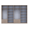 Kleiderschrank Doros Lukas Sonoma Eiche 4+4 Türen 340x50x240 (42005139)
