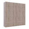 Kleiderschrank Doros Lukas Sonoma Eiche 3+3 Türen 240x50x240 (42005107)