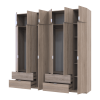 Kleiderschrank Doros Lukas Sonoma Eiche 3+3 Türen 240x50x240 (42005107)