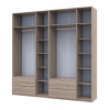 Kleiderschrank Doros Lukas Sonoma Eiche 3+3 Türen 240x50x240 (42005107)