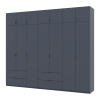 Kleiderschrank Doros Lukas Graphitgrau 3+4 Türen 280x50x240 (42005121)