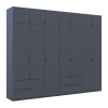 Kleiderschrank Doros Lukas Graphitgrau 3+4 Türen 295x50x240 (42005125)
