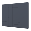 Kleiderschrank Doros Lukas Graphitgrau 3+4 Türen 295x50x240 (42005125)