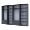 Kleiderschrank Doros Lukas Graphitgrau 4+4 Türen 340x50x240 (42005141)