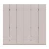 Kleiderschrank-Set Doros Lukas Kaschmir 3+3 Türen 255x50x240 (42005112)