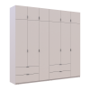 Kleiderschrank-Set Doros Lukas Kaschmir 3+3 Türen 255x50x240 (42005112)