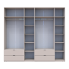 Kleiderschrank-Set Doros Lukas Kaschmir 3+3 Türen 270x50x240 (42005116)