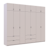Kleiderschrank-Set Doros Lukas Kaschmir 3+4 Türen 280x50x240 (42005120)