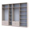 Kleiderschrank Doros Lukas Kaschmir 3+4 Türen 295x50x240 (42005124)