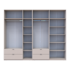 Kleiderschrank Doros Lukas Kaschmir 3+4 Türen 295x50x240 (42005124)
