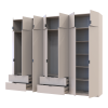 Kleiderschrank-Set Doros Lukas Kaschmir 3+4 Türen 300x50x240 (42005132)