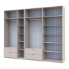 Kleiderschrank-Set Doros Lukas Kaschmir 3+4 Türen 300x50x240 (42005132)
