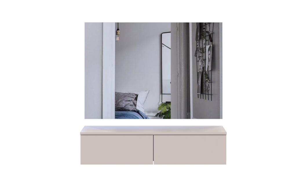 Möbelset Doros Levia mit Spiegel Kaschmir 100x32x100 (42005237)