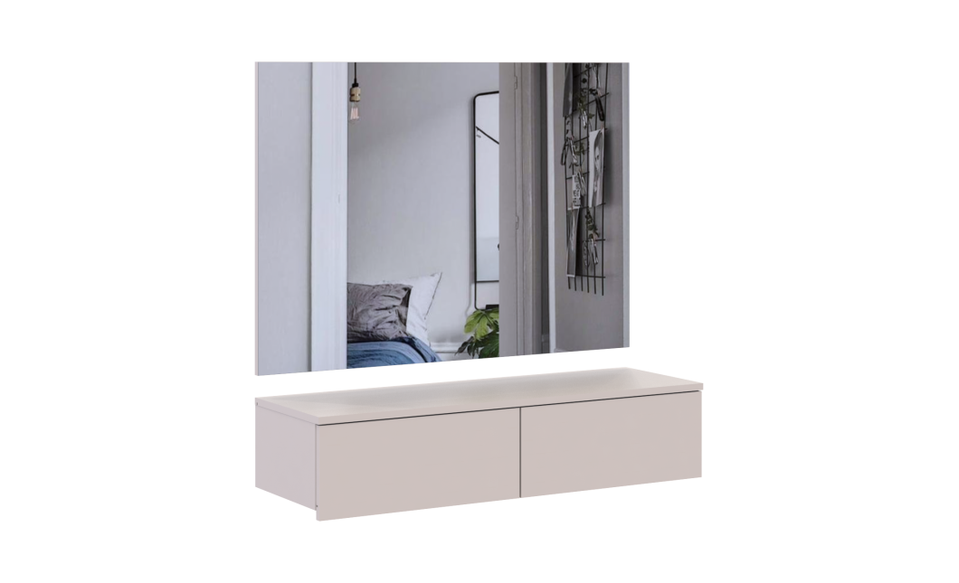 Möbelset Doros Levia mit Spiegel Kaschmir 100x32x100 (42005237)