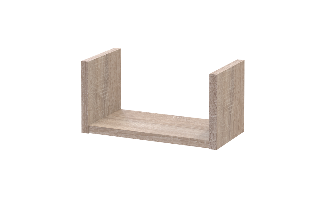 Regalsystem Doros Feel Sonoma Eiche 3-teilig 30/45/60x15x15 (41516081)