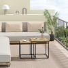 Couchtisch 2er-Set quadratisch Artisan Eiche/Schwarz (10029091)