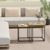 Couchtisch 2er-Set quadratisch Artisan Eiche/Schwarz (10029091)