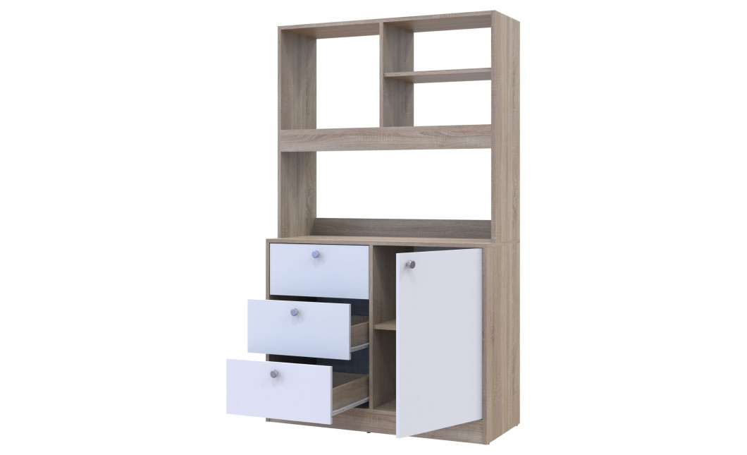 Mini-Küche Doros Leia Sonoma Eiche / Weiß 100x43x171 (81359335)