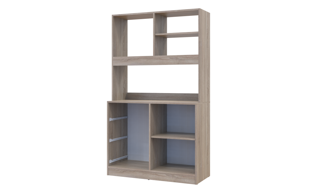 Mini-Küche Doros Leia Sonoma Eiche / Weiß 100x43x171 (81359335)