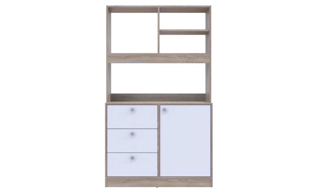 Mini-Küche Doros Leia Sonoma Eiche / Weiß 100x43x171 (81359335)