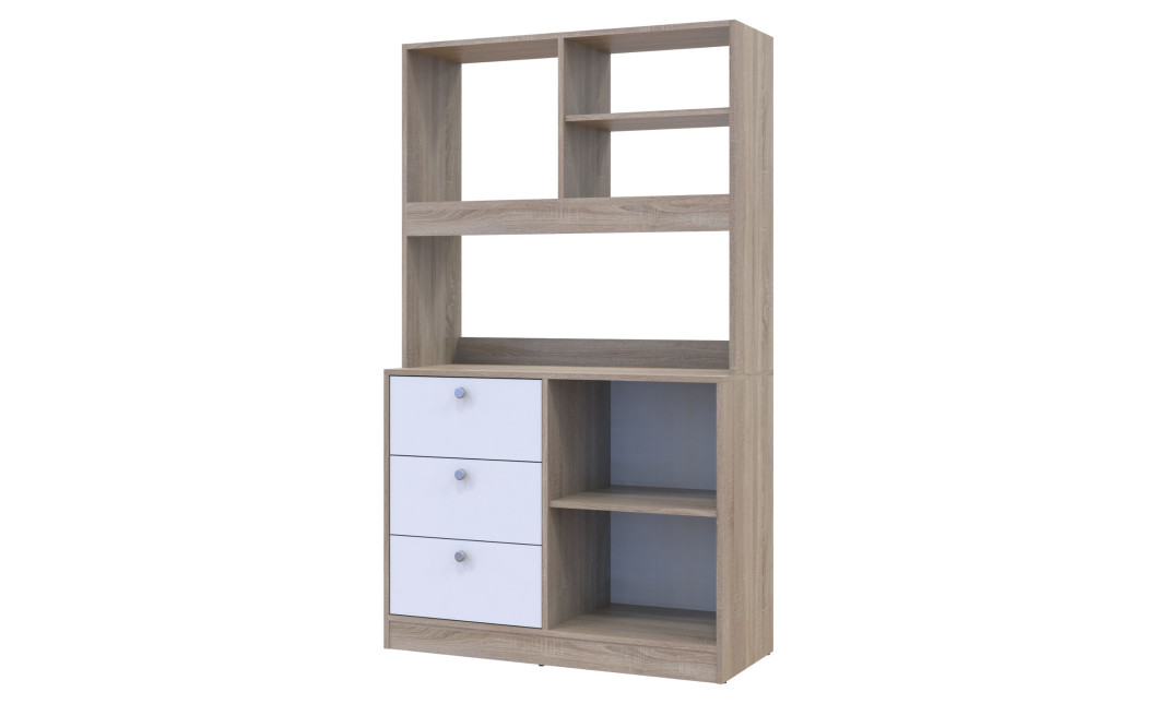 Mini-Küche Doros Leia Sonoma Eiche / Weiß 100x43x171 (81359335)
