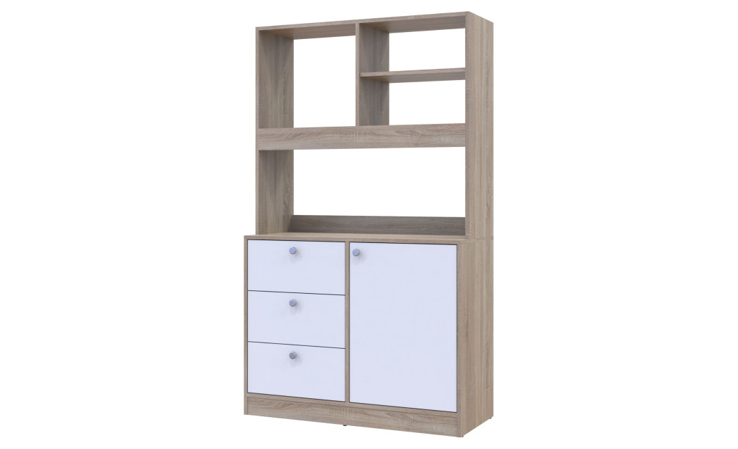 Mini-Küche Doros Leia Sonoma Eiche / Weiß 100x43x171 (81359335)
