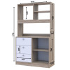 Mini-Küche Doros Leia Sonoma Eiche / Weiß 100x43x171 (81359335)