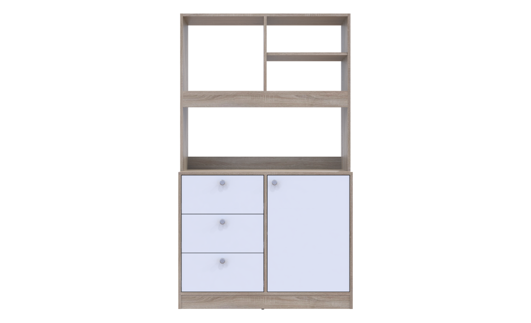 Mini-Küche Doros Leia Sonoma Eiche / Weiß 100x43x171 (81359335)