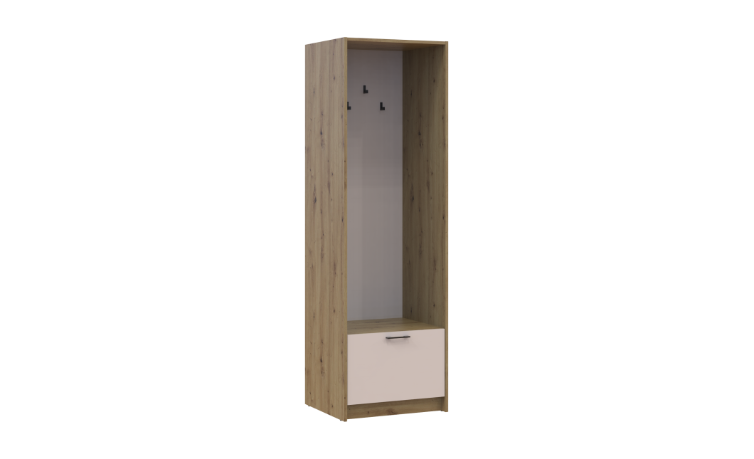 Offenes Regal Doros Rondi Artisan Eiche / Kaschmir 60x52x195 (41516242)