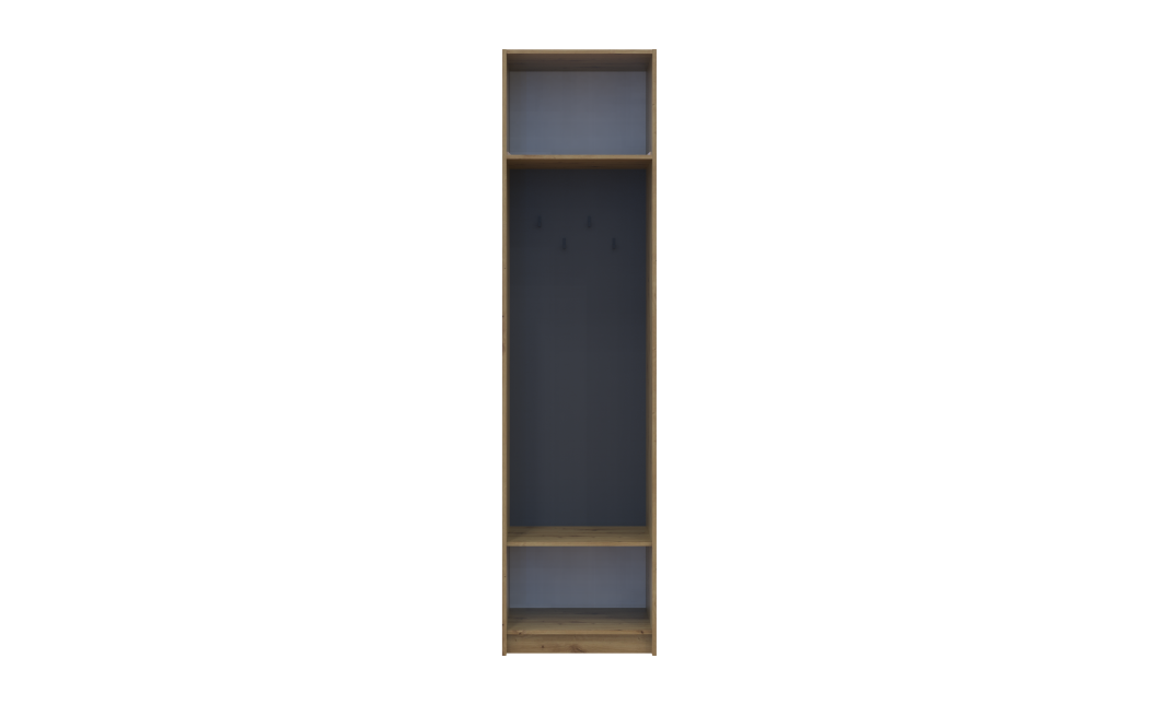 Offenes Regal Doros Rondi mit Aufsatz Artisan Eiche / Graphitgrau 60x52x236 (42005265)