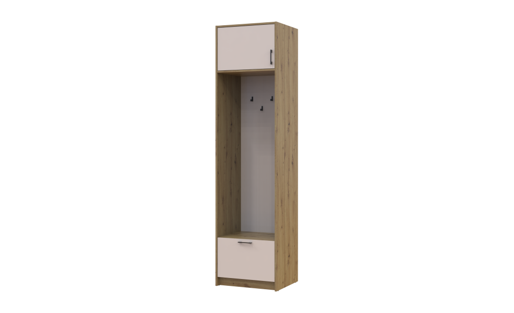 Offenes Regal Doros Rondi mit Aufsatz Artisan Eiche / Kaschmir 60x52x236 (42005264)