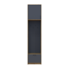 Offenes Regal Doros Rondi mit hohem Aufsatz Artisan Eiche / Graphitgrau 60x52x260 (42005267)