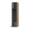 Offenes Regal Doros Rondi mit hohem Aufsatz Artisan Eiche / Graphitgrau 60x52x260 (42005267)