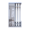 Flurschrank Doros City Weiß 1 Türen mit Spiegel 110x45x210 (44900058)