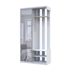 Flurschrank Doros City Weiß 1 Türen mit Spiegel 110x45x210 (44900058)